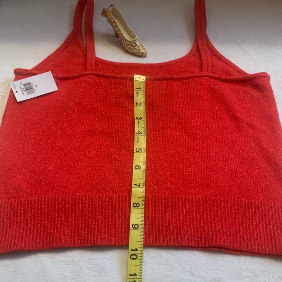 OLD NAVY ladies Bright tangerine cotton blend sweater type shell NWT in size XS - Picture 8 of 9
